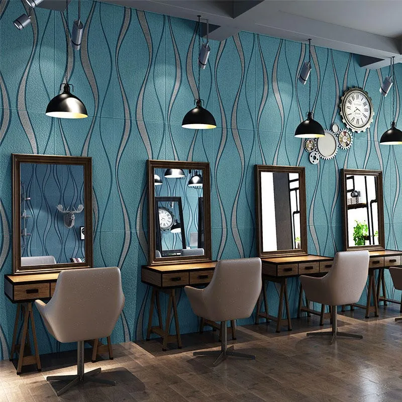 Set 5 placi tapet 4D, autoadeziv, 70x70cm, diverse culori