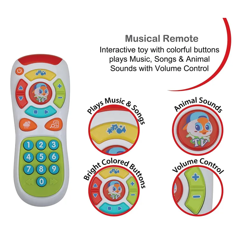 Telecomanda pentru bebe cu lumini si sunete Hola