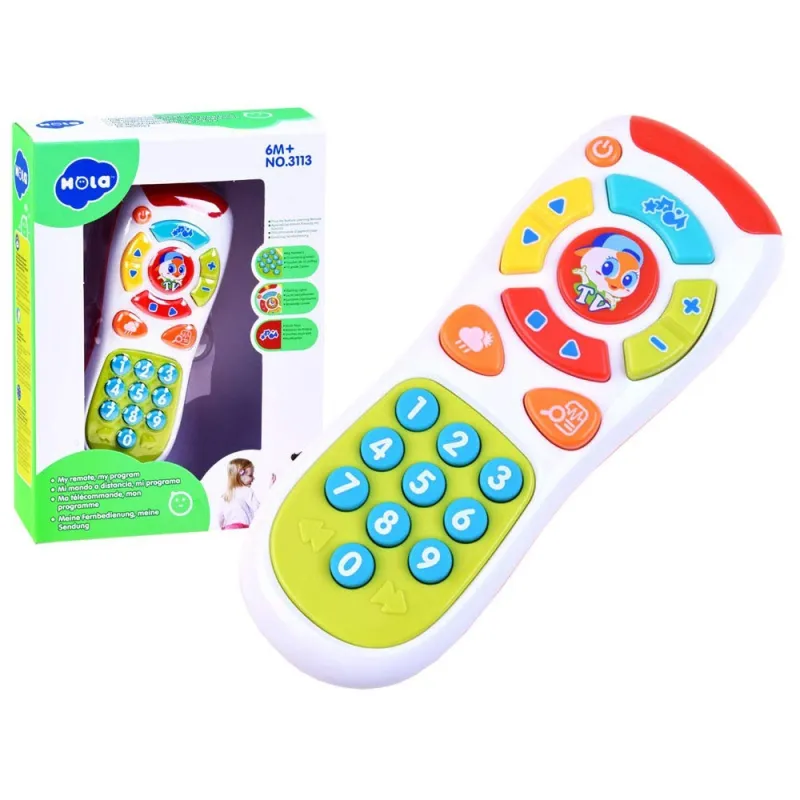 Telecomanda pentru bebe cu lumini si sunete Hola