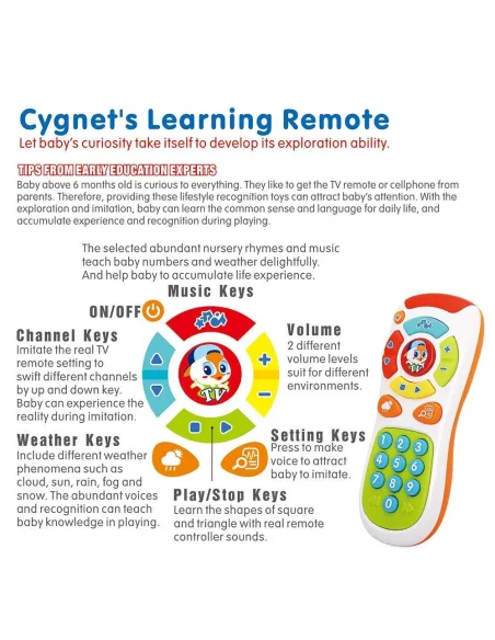 Telecomanda pentru bebe cu lumini si sunete Hola