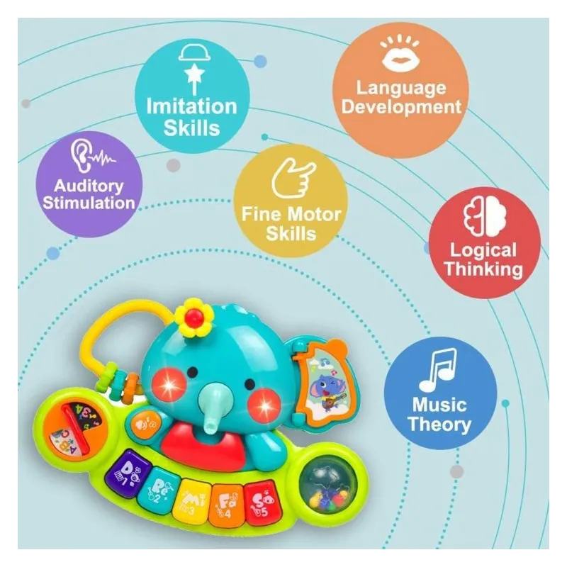 Pianina muzicala Elefant Hola