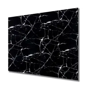 Set 10 x placi autoadezive pentru perete , tip marmura neagra 60x60 cm