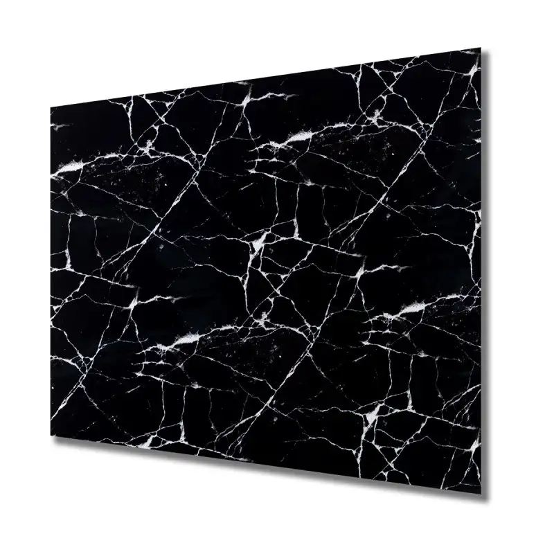 Set 10 x placi autoadezive pentru perete , tip marmura neagra 60x60 cm