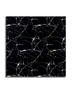 Set 10 x placi autoadezive pentru  perete  , tip marmura neagra 60x60 cm 2