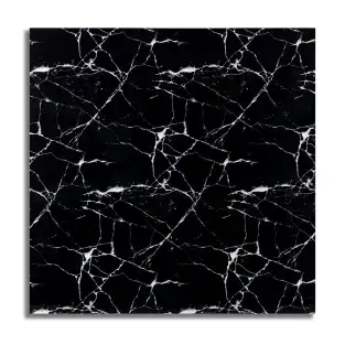 Set 10 x placi autoadezive pentru perete , tip marmura neagra 60x60 cm 2