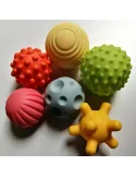 Bile tactile pentru joacă și simțuri – Set 6 bucăți Kaochi