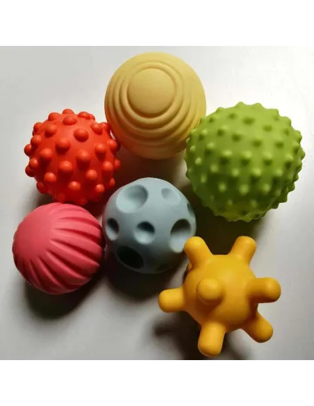 Bile tactile pentru joacă și simțuri – Set 6 bucăți Kaochi