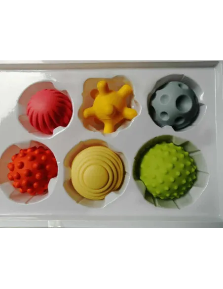 Bile tactile pentru joacă și simțuri – Set 6 bucăți Kaochi
