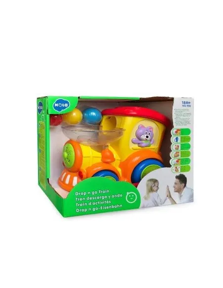 Locomotiva cu bile , sunete si lumini - Hola