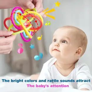 Sfera din silicon pentru dentitie bebe - Hola 2