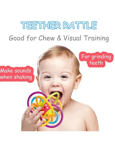 Sfera din silicon pentru dentitie bebe - Hola