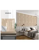 Set 10 x placi autoadezive pentru perete tip marmura , impermeabila, 60x60 crem