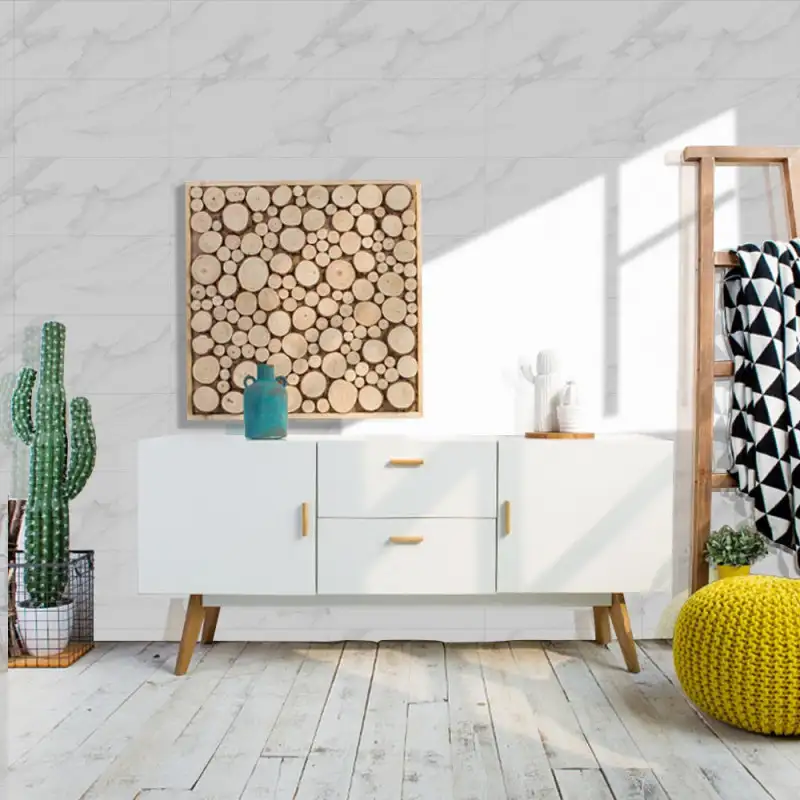 Set 10 x placi autoadezive pentru perete tip marmura , impermeabila , 60x60 cm