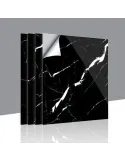 Set 10 x placi autoadezive pentru perete , tip marmura neagra 60x60 cm