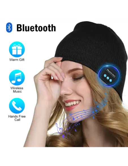 Caciula Muzicala Fes Unisex cu Functie Bluetooth