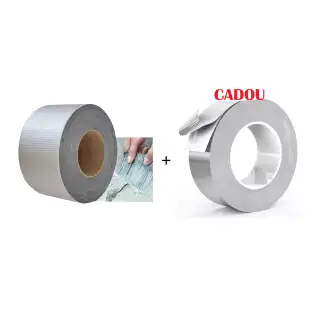 Pachet promo: Banda adeziva izolatoare din aluminiu 5m + Banda autoadeziva din aliminiu izolanta termin 48mm x3m