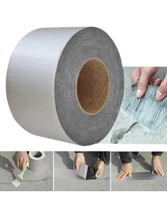 Pachet promo: Banda adeziva izolatoare din aluminiu 5m + Banda autoadeziva din aliminiu izolanta termin 48mm x3m 2