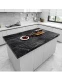 Pachet 3 x folie adeziva marmura neagra , 60 x 200 cm