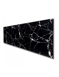 Set 10 x placi autoadezive pentru perete tip marmura, culoare negru , impermeabila 30 x 60 cm