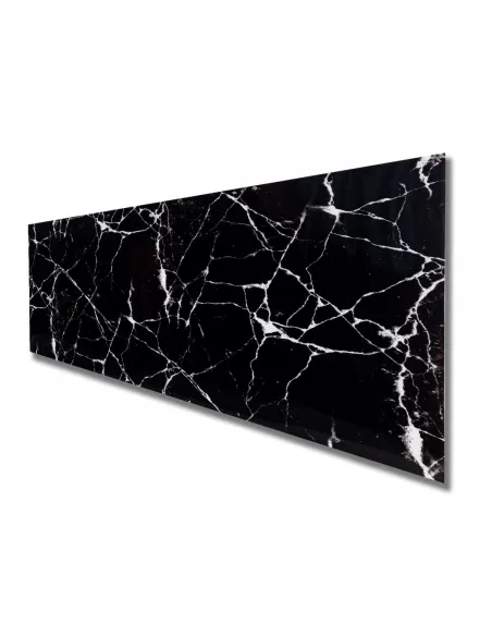 Set 10 x placi autoadezive pentru perete tip marmura, culoare negru , impermeabila 30 x 60 cm