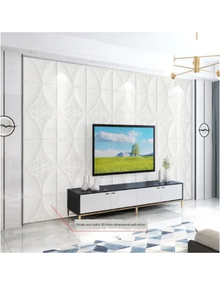 Set 5 x Tapet adeziv White Roses, 77 x 70 cm