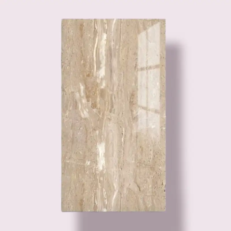 Set 10 x placi autoadezive pentru perete , tip marmura , 30 x 60 cm-crem