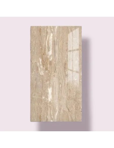 Set 10 x placi autoadezive pentru perete , tip marmura , 30 x 60 cm-crem
