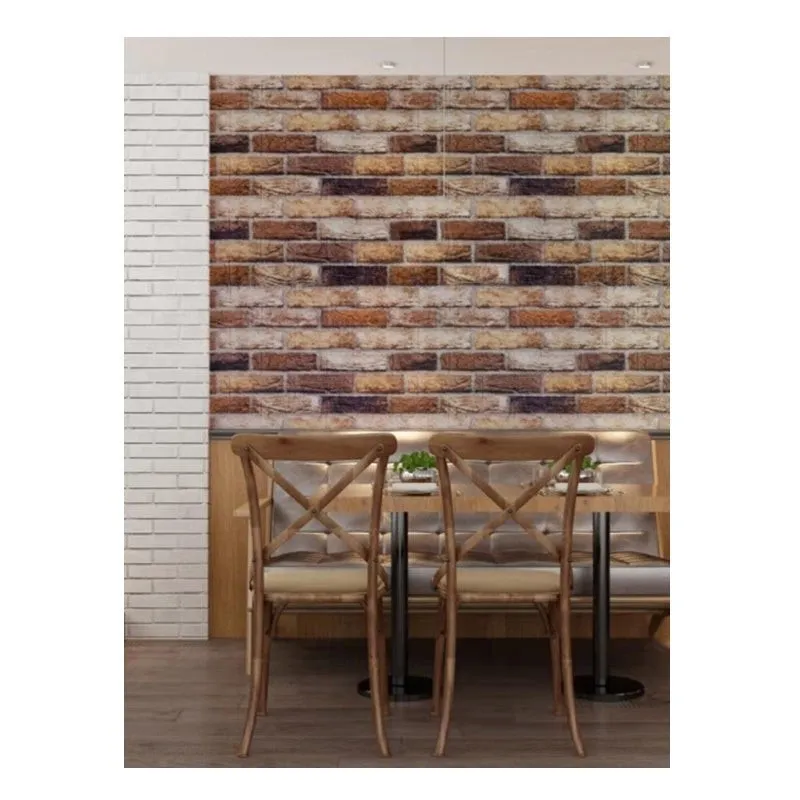 Set 5 x tapet autoadeziv spuma moale 3D, 77x70 cm- model piatra