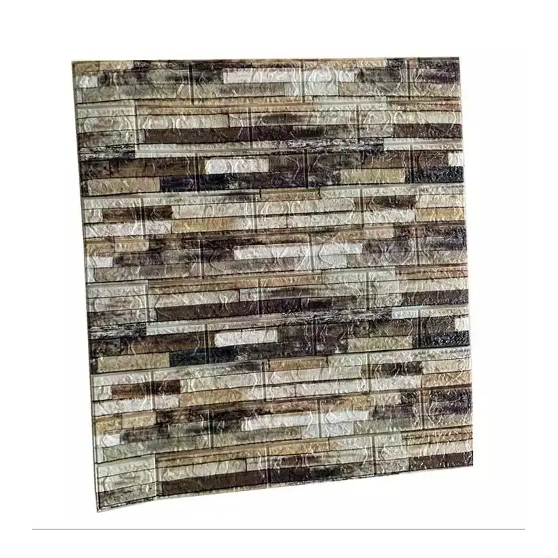 Set 5 x tapet autoadeziv spuma moale 3D, 77x70 cm