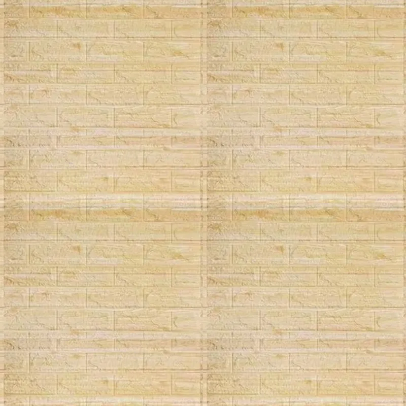 Set 5 x tapet autoadeziv spuma moale 3D, 77x70 cm - galben