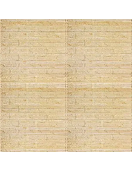 Set 5 x tapet autoadeziv spuma moale 3D, 77x70 cm - galben