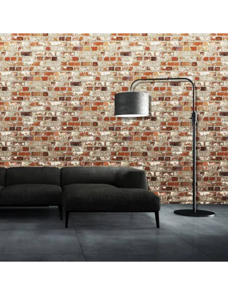 Set 5 x tapet autoadeziv spuma moale 3D, 77x70 cm , caramida rosie