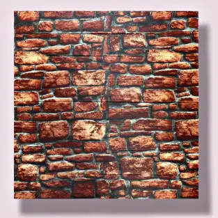 Tapet autoadeziv caramizi, 77 x 70 cm, spuma