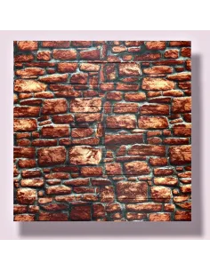 Set 5 Bucati tapet autoadeziv, 70X70 cm, piatra spuma 3D 2