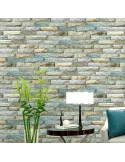 Set 5 Bucati tapet autoadeziv 3 D- 70X70 cm , turquoise-verde