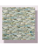 Set 5 Bucati tapet autoadeziv 3 D- 70X70 cm , turquoise-verde
