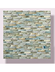 Set 5 Bucati tapet autoadeziv 3 D- 70X70 cm , turquoise-verde