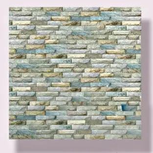 Set 5 Bucati tapet autoadeziv 3 D- 70X70 cm , turquoise-verde