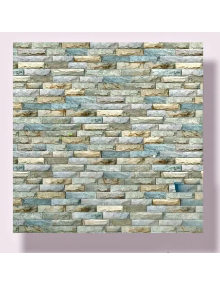 Set 5 Bucati tapet autoadeziv 3 D- 70X70 cm , turquoise-verde