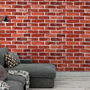 Set 5 x tapet autoadeziv spuma moale 3D, 77x70 cm caramida vintage