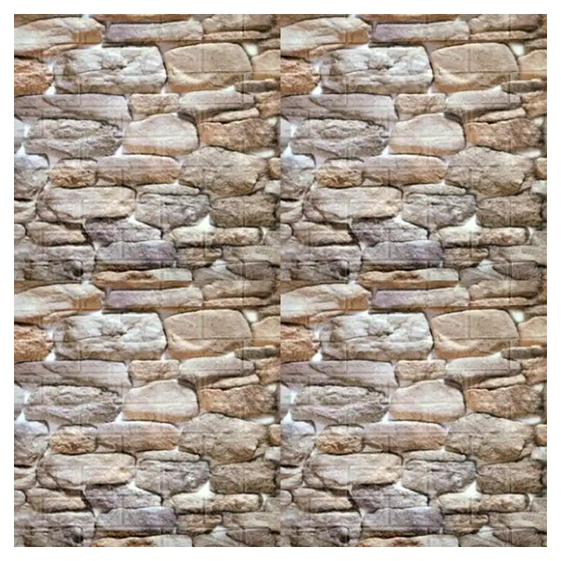 Set 5 x tapet autoadeziv spuma moale 3D, 77x70 cm caramida