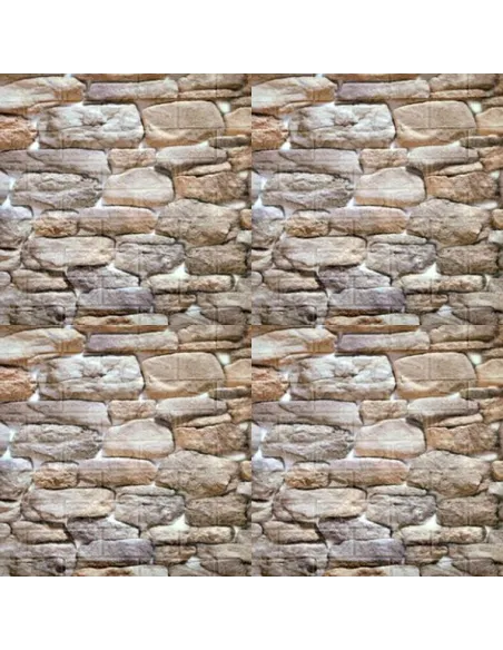 Set 5 x tapet autoadeziv spuma moale 3D, 77x70 cm caramida