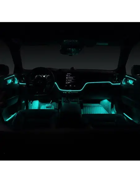 Banda decorativa auto LED 3 metri, pentru interior