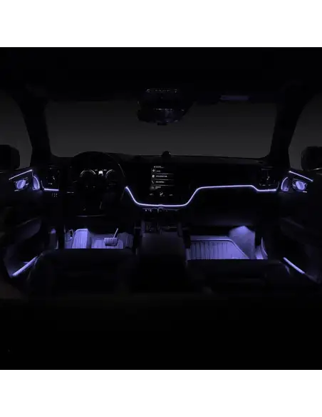 Banda decorativa auto LED 3 metri, pentru interior