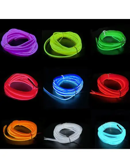 Banda decorativa auto LED 3 metri, pentru interior