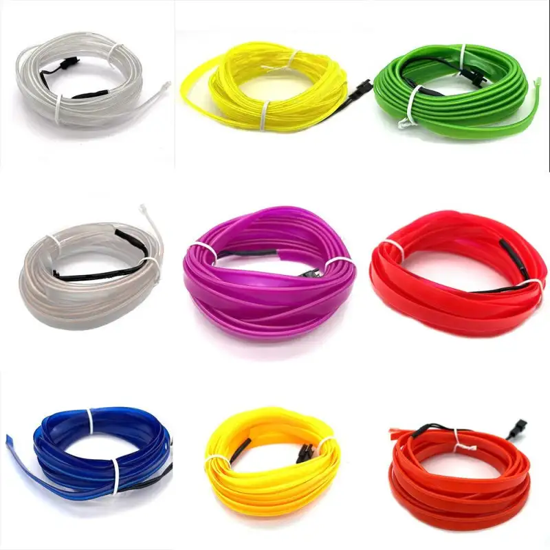 Banda decorativa auto LED 3 metri, pentru interior