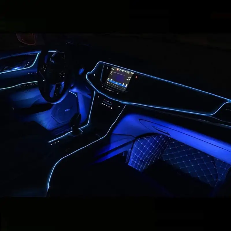 Banda decorativa auto LED 3 metri, pentru interior