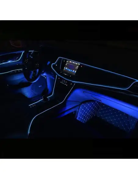 Banda decorativa auto LED 3 metri, pentru interior