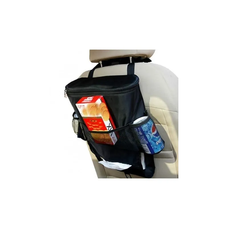 Organizator scaun auto cu buzunar termoizolant si suport cutie servetele