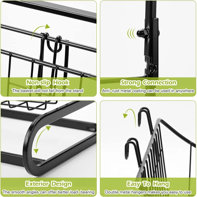 Organizator baie/bucatarie cu 2 cosuri incluse